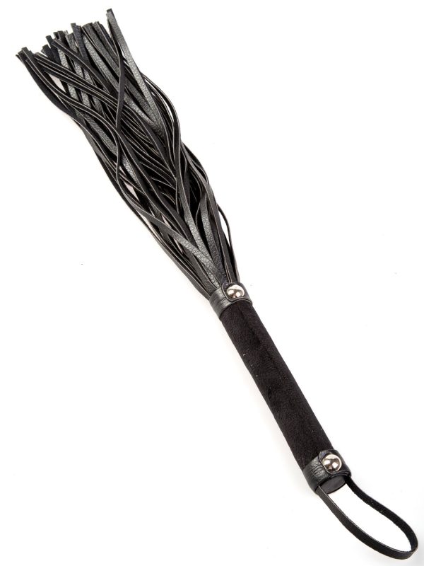 Black Velvet & Leatherette Flogger