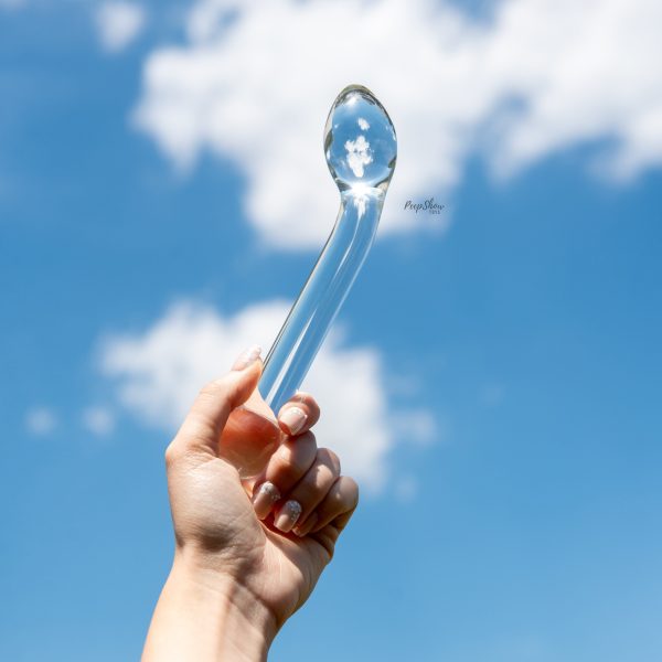 8" Slimline G-Spot Finder Glass Dildo by Gläs