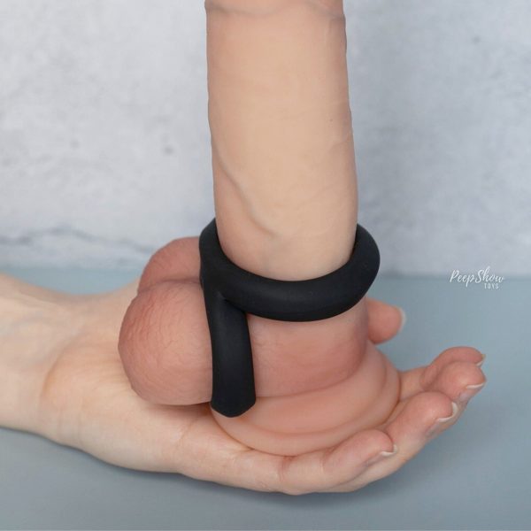 8-Grip Soft Silicone Cock and Balls Ring