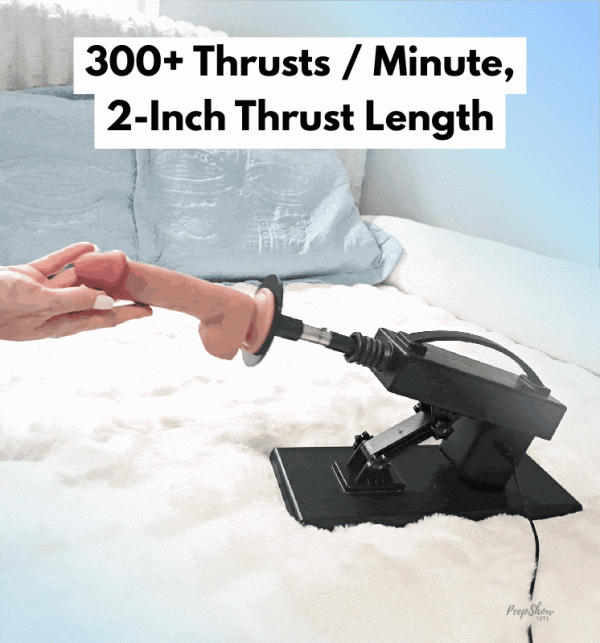 Solina Strong Small Sex Machine, 300+ Thrusts/Minute, w/ Prima Dildo