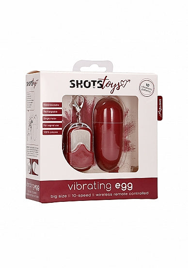 10 Speed Remote Vibrating Egg - Big - Red