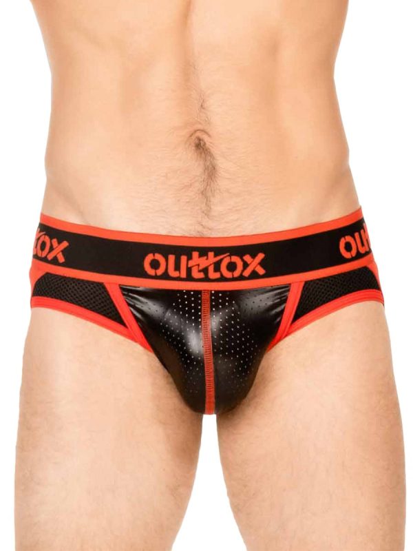 Jockstrap Briefs in Black & Red